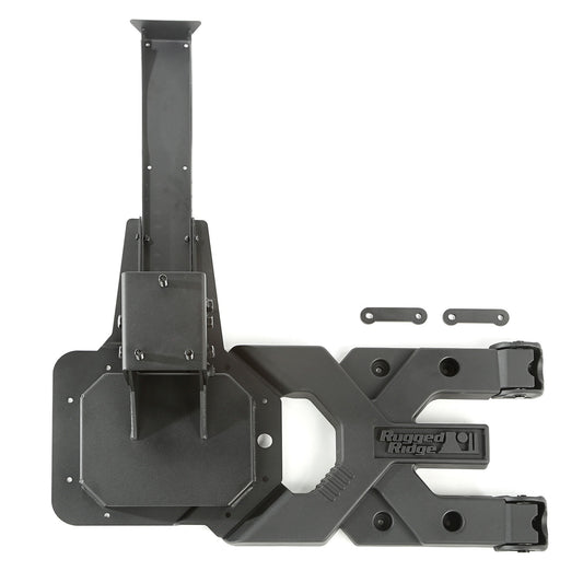 RUGGED RIDGE | 11546.5 | 07-17 Wrangler Hd Spartacus Tire Carrier Kit Black