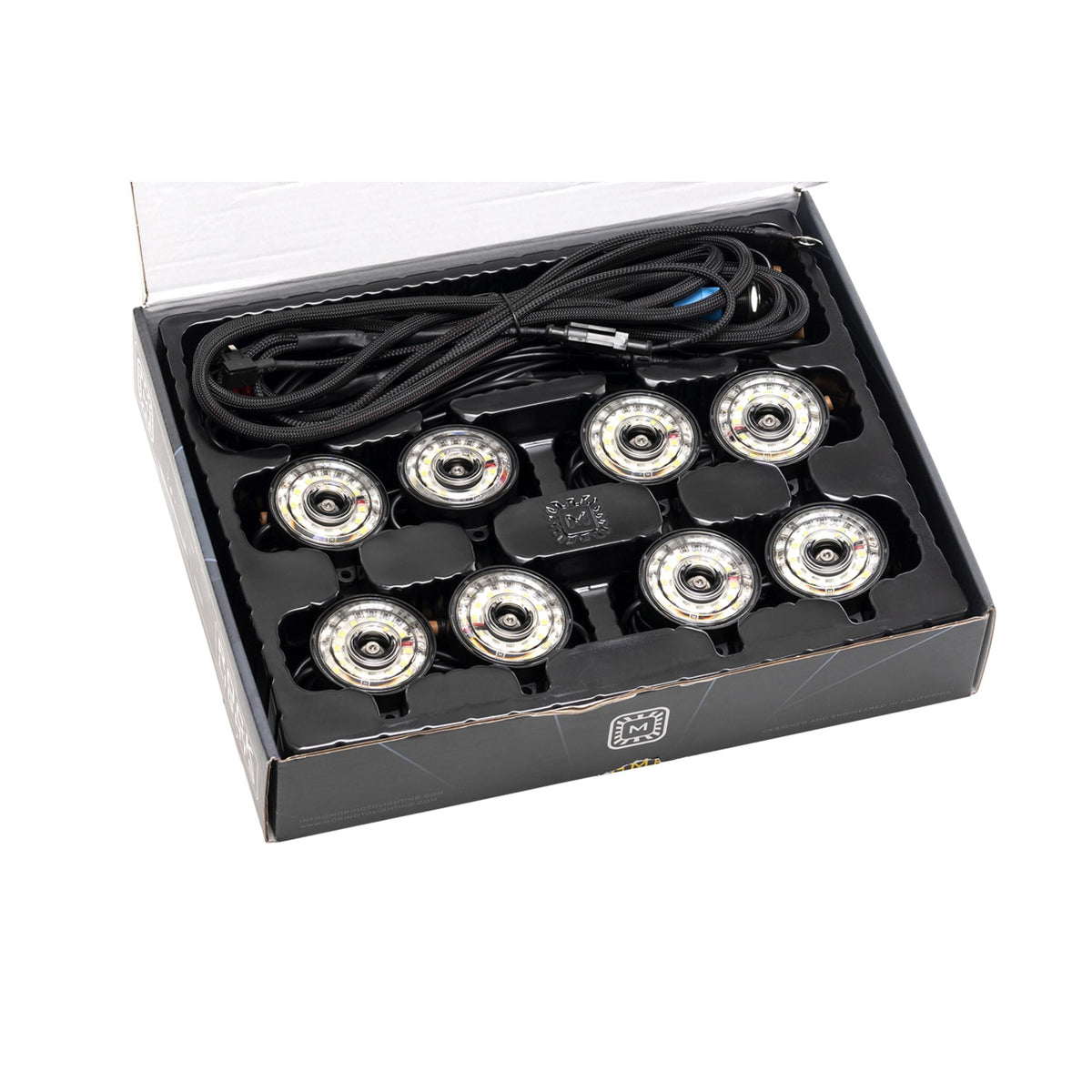 Morimoto Rock Light Kit: White LED / 8 Pack