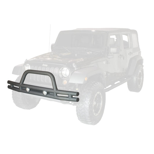 RUGGED RIDGE | 11561.1 | Tube Bumper Front Textured Black Jk 07-16 Wrangler