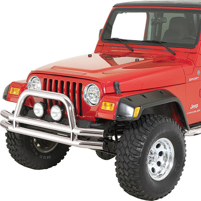 RUGGED RIDGE | 11563.01 | Front Tube Bumper, Stainless, 76-06 Cj, Jeep Wrangler/Unlimited