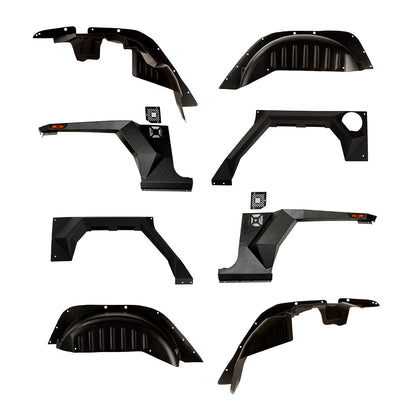 RUGGED RIDGE | 11615.05 | Xhd Armor Fenders And Liner Kit, 2-Door, 07-18 Jeep Wrangler Jk