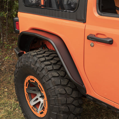 RUGGED RIDGE | 11615.73 | (Kit) Hd Steel Tube Fenders, Full Set, Blk; 18-19 Jl