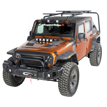 RUGGED RIDGE | 11703.22 | Sherpa Roof Rack Kit; 07-18 Jeep Wrangler Jku, 4 Door