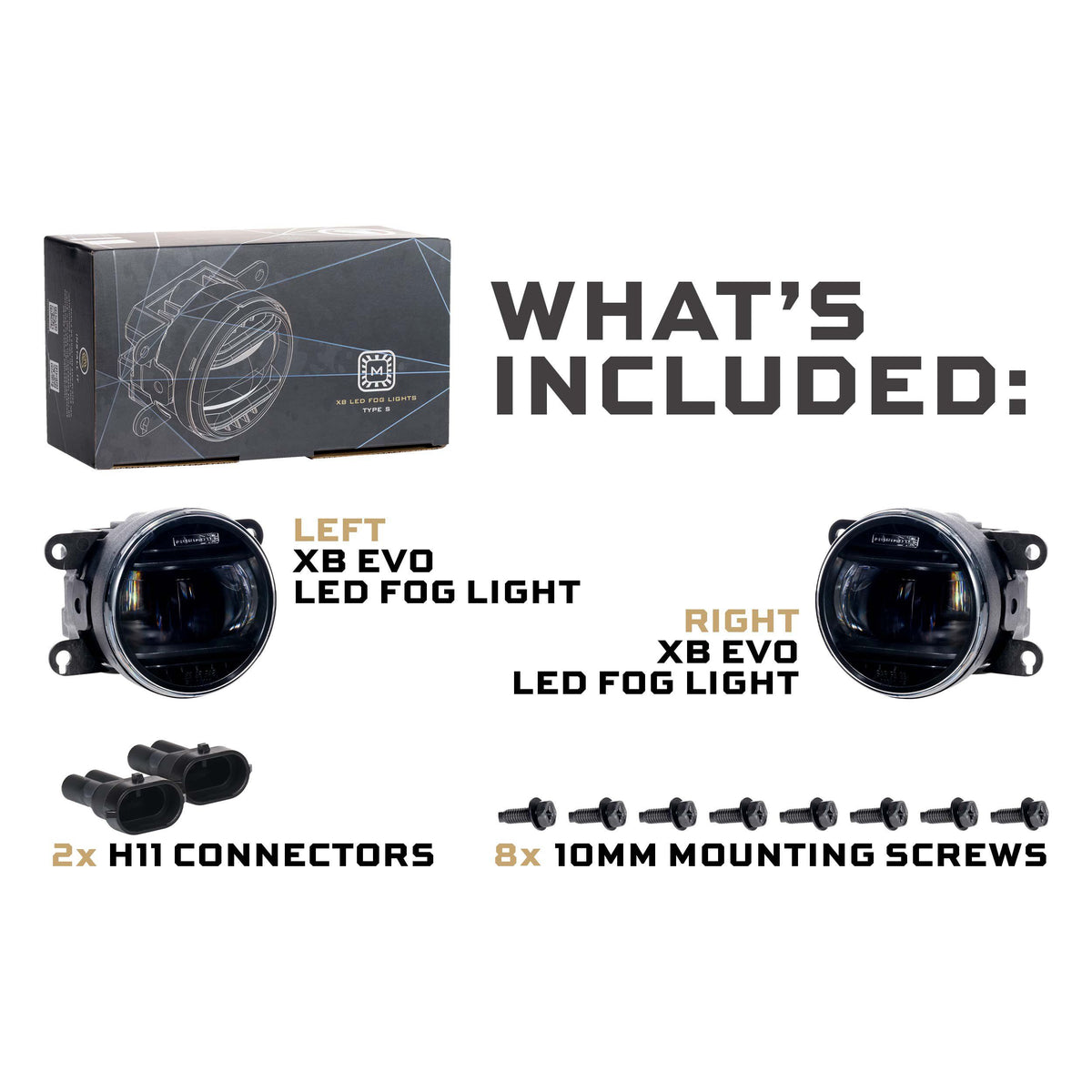Morimoto XB Evo Fog Lights: Type S (White / Set)