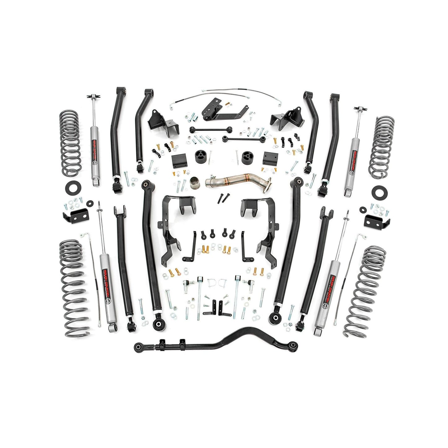 ROUGH COUNTRY 4 Inch Lift Kit | Long Arm | Jeep Wrangler Unlimited 4WD (2012-2018) | 78630A