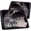 Anzo USA | Crystal Headlight Set Clear Lens Black Housing Pair | Fits Tacoma | 121139