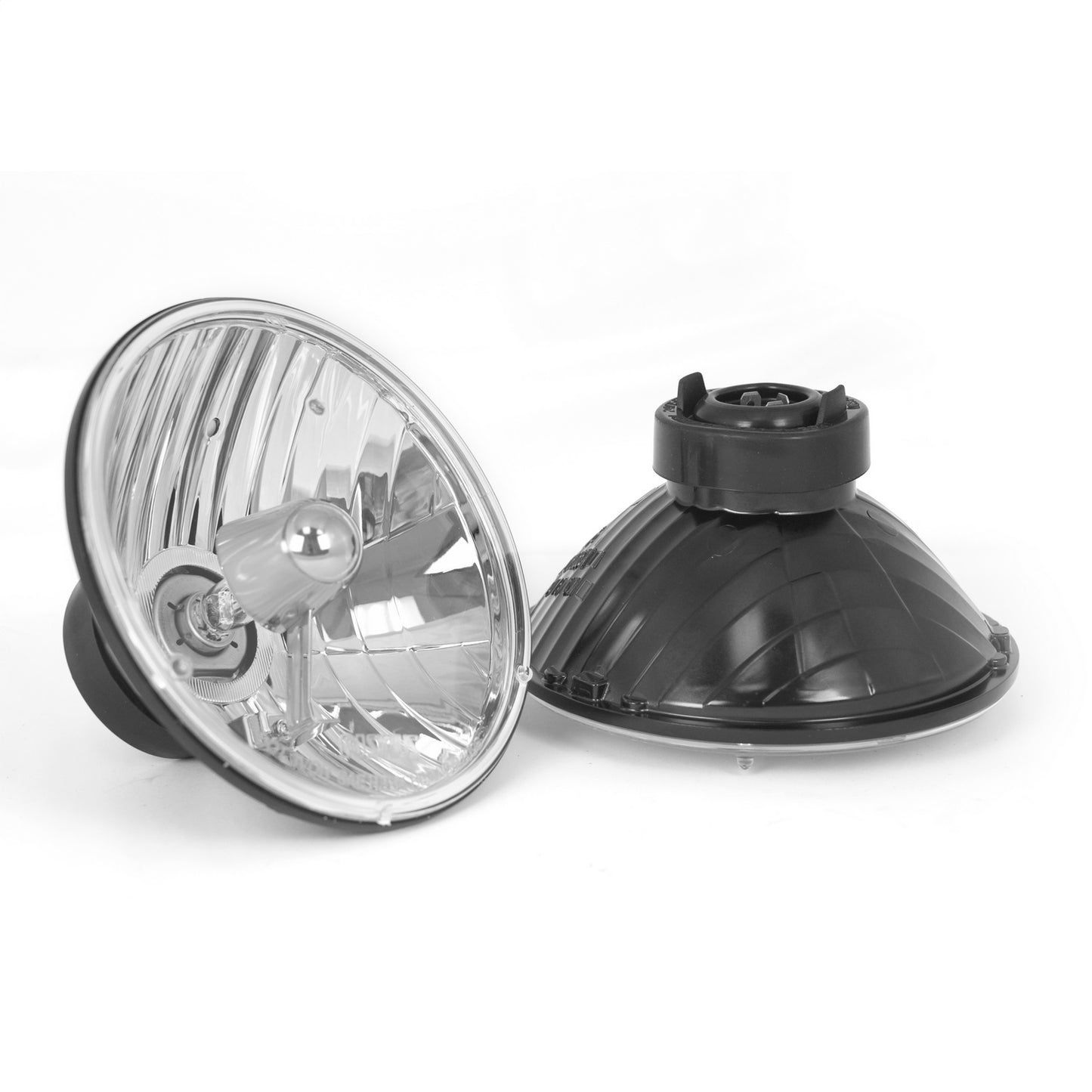 RUGGED RIDGE | 12402.8 | Round Crystal H2 Headlights,55-06 Jeep Cj & Wrangler