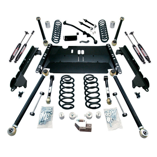 TeraFlex | 03-06 Wrangler TJ LWB 4 Inch Enduro LCG Long Arm Suspension System & 9550 VSS Twin-Tube Shocks TeraFlex | 1249482