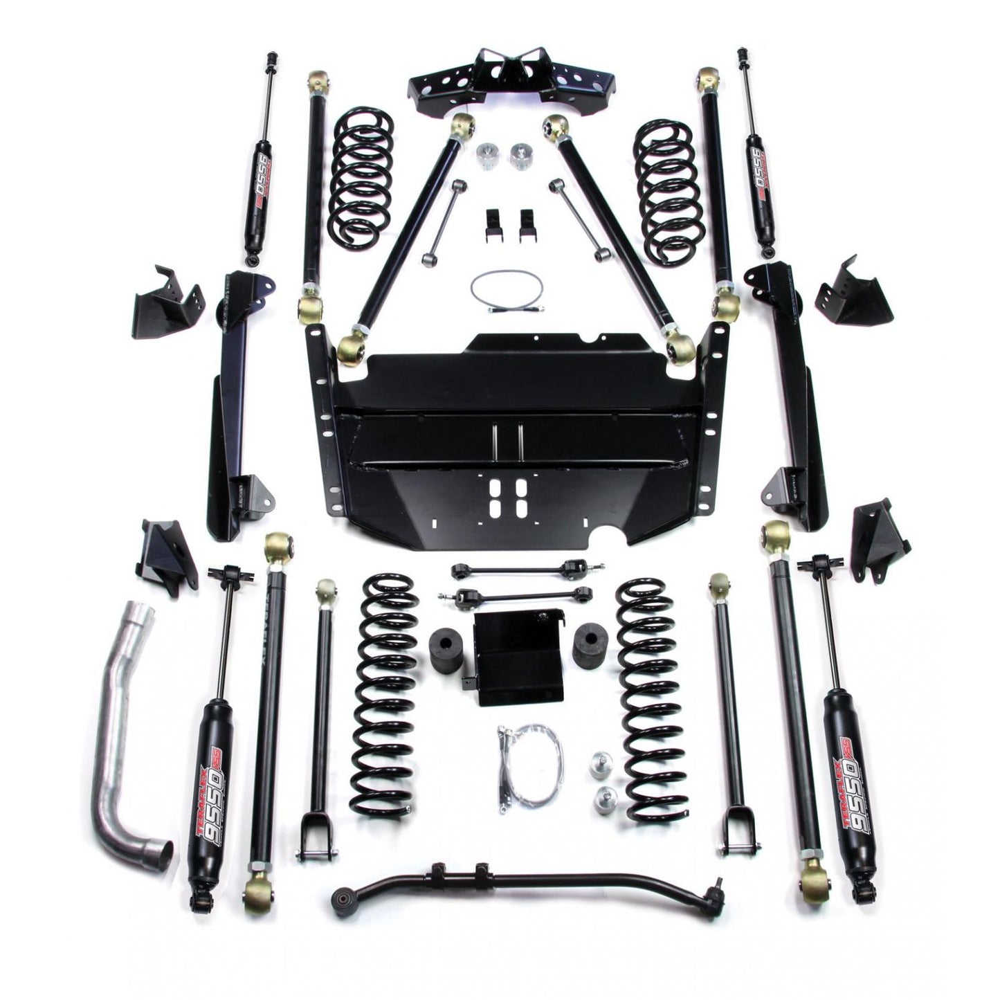 TeraFlex | 03-06 Wrangler TJ LWB 4 Inch Pro LCG Long Arm Suspension System & 9550 VSS Twin-Tube Shocks TeraFlex | 1249484