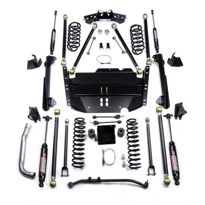 TeraFlex | 03-06 Wrangler TJ LWB 4 Inch Pro LCG Long Arm Suspension System & 9550 VSS Twin-Tube Shocks TeraFlex | 1249484