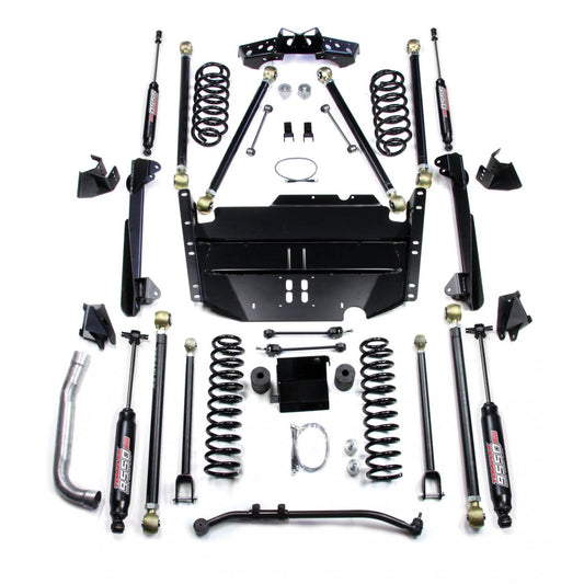 TeraFlex | 03-06 Wrangler TJ LWB 4 Inch Pro LCG Long Arm Suspension System & 9550 VSS Twin-Tube Shocks TeraFlex | 1249484