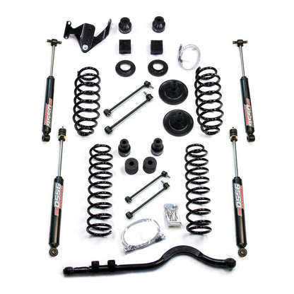 TeraFlex | 07-18 Wrangler JK 4 Door 4 Inch Coil Spring Base Lift Kit w/ Front Track Bar & 9550 VSS Twin-Tube TeraFlex | 1251400