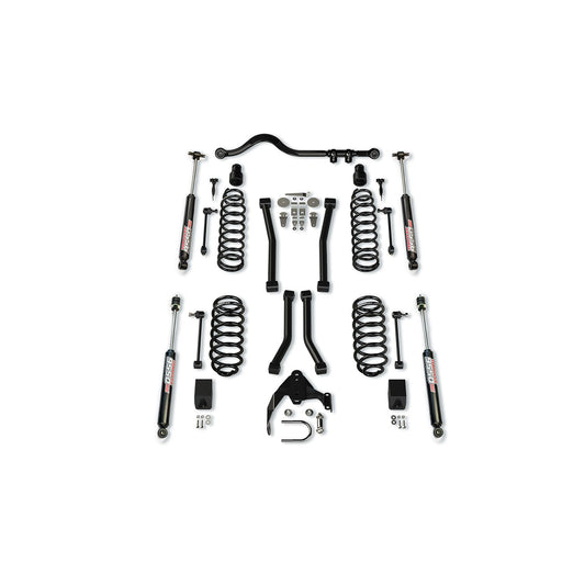TeraFlex | 07-18 Wrangler JK 4 Door 3 Inch Suspension System w/ 4 Sport Control Arms & 9550 VSS Twin-Tube TeraFlex | 1256224