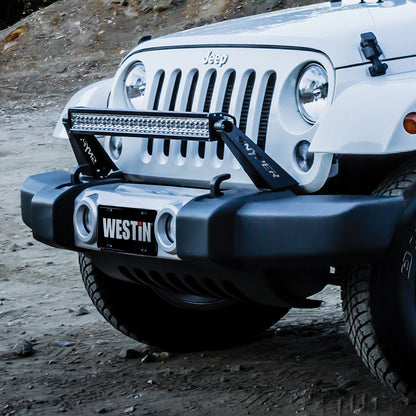 Westin Bumper Mount 30" LED Bar 2007-2018 Jeep Wrangler JK