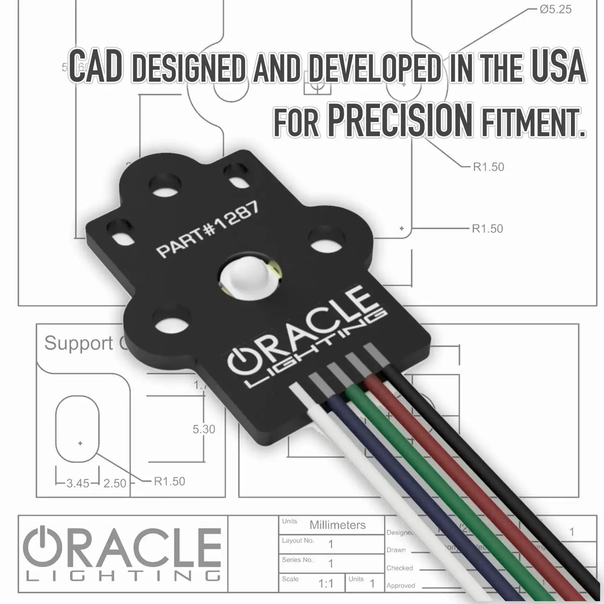 ORACLE Lighting | RGB+W Headlight DRL Upgrade | Sierra 1500 | 1287-334