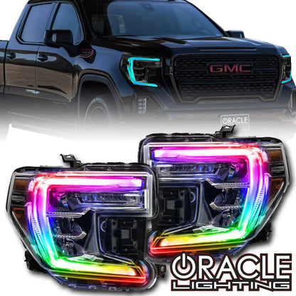 ORACLE Lighting | RGB+W Headlight DRL Upgrade | Sierra 1500 | 1287-334