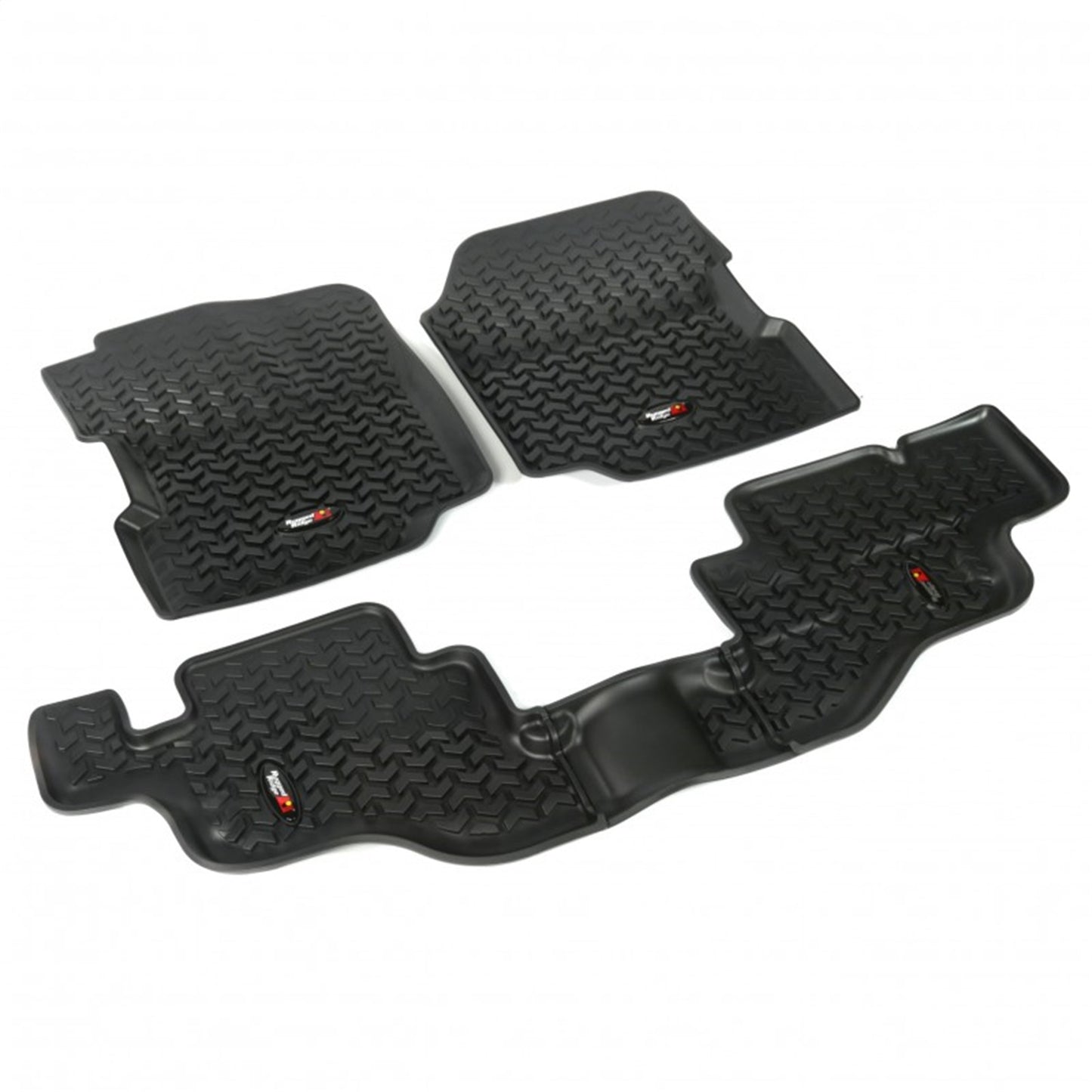 RUGGED RIDGE | 12987.09 | 76-86 Jeep Cj And 87-95 Wrangler (Yj) Floor Liners Kit Black
