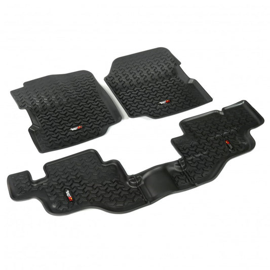 RUGGED RIDGE | 12987.09 | 76-86 Jeep Cj And 87-95 Wrangler (Yj) Floor Liners Kit Black