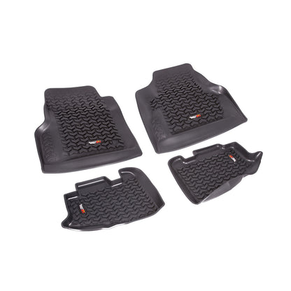 RUGGED RIDGE | 12987.1 | 97-06 Tj Floor Mat Liner Kit Front And Rear Black