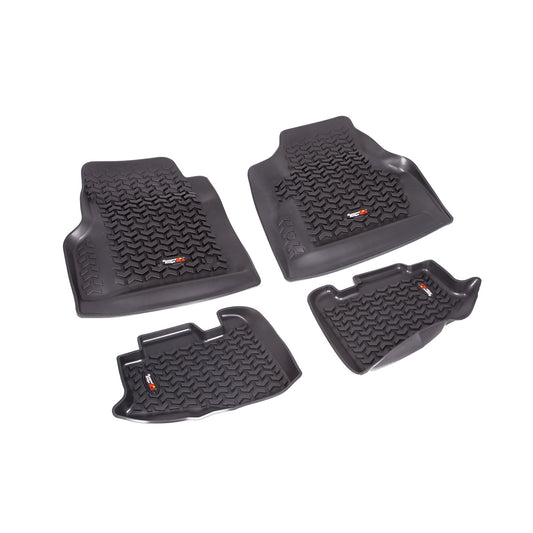 RUGGED RIDGE | 12987.1 | 97-06 Tj Floor Mat Liner Kit Front And Rear Black
