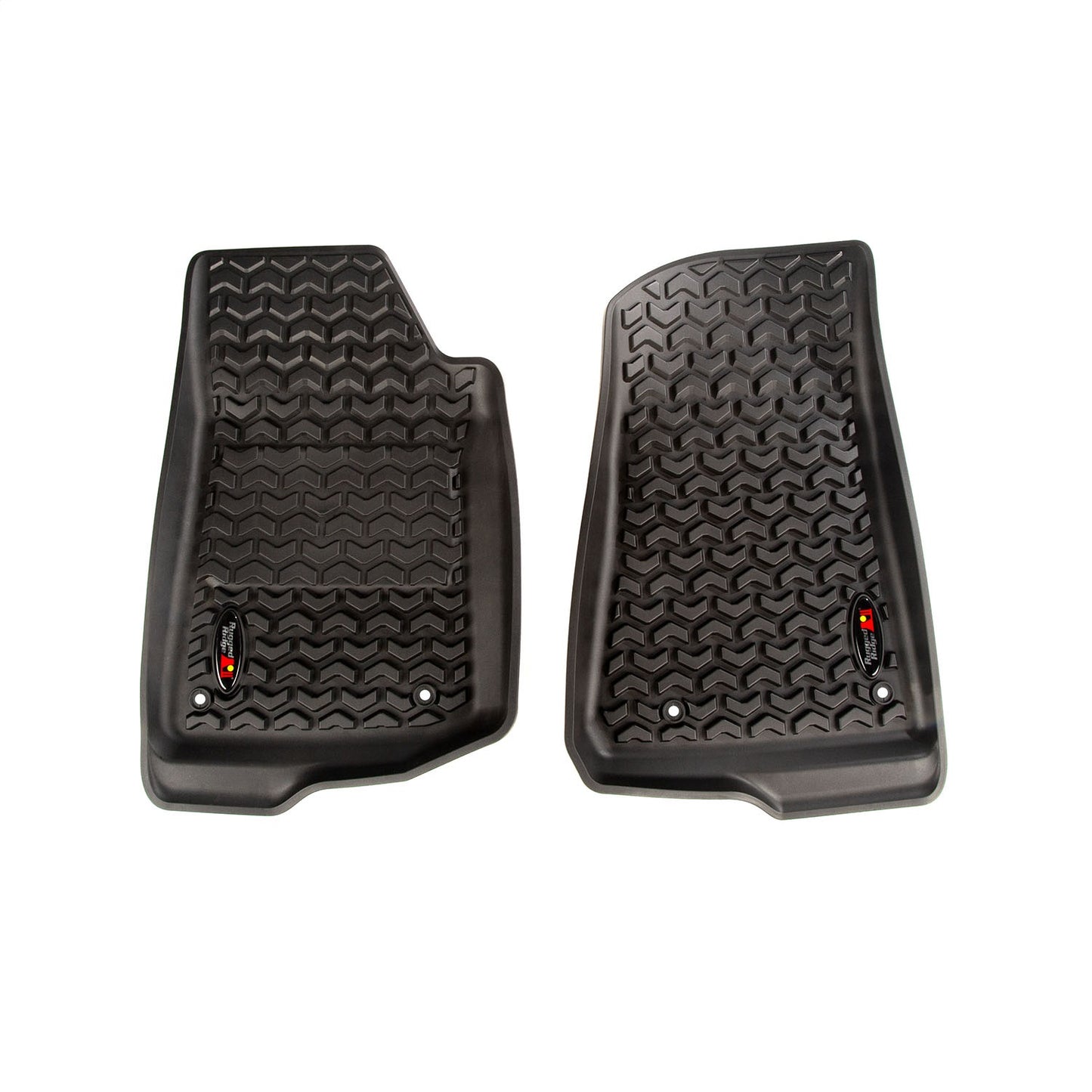RUGGED RIDGE | 12987.43 | All Terrain Floor Liner Kit, Front/Rear, Black, 18-19 Jeep Wrangler Jl, 2 Dr