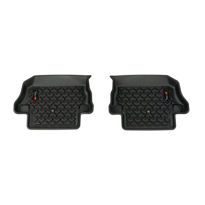 RUGGED RIDGE | 12987.43 | All Terrain Floor Liner Kit, Front/Rear, Black, 18-19 Jeep Wrangler Jl, 2 Dr