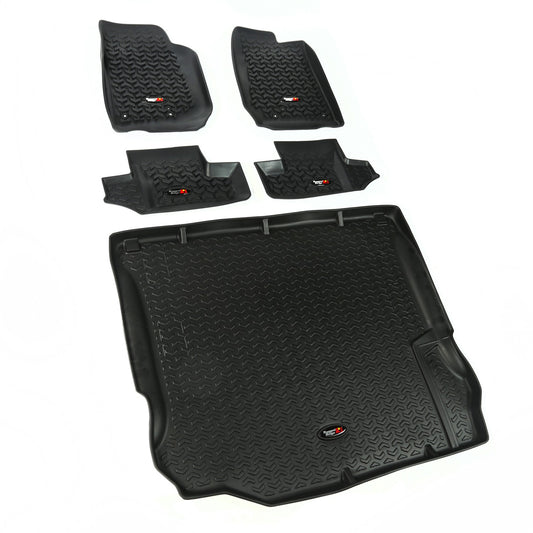RUGGED RIDGE | 12988.03 | 11-15 Jeep 2-Door Wrangler (Jk) Floor Liners Kit Black