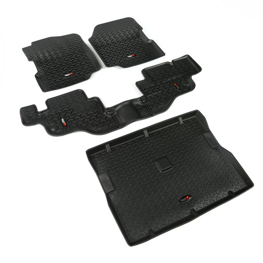 RUGGED RIDGE | 12988.09 | 76-86 Jeep Cj And 87-95 Wrangler (Yj) Floor Liners Kit Black