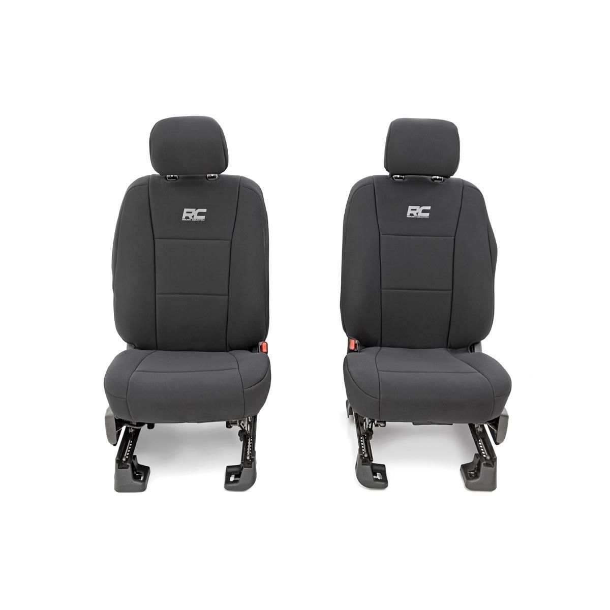 ROUGH COUNTRY Seat Covers | FR Bucket and RR Bench | Ford F-150/Lightning/F-250/F-350 (15-25) | 91018