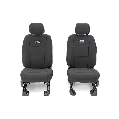 ROUGH COUNTRY Seat Covers | FR Bucket and RR Bench | Ford F-150/Lightning/F-250/F-350 (15-25) | 91018