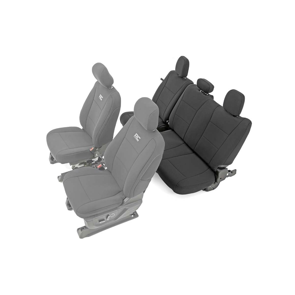 ROUGH COUNTRY Seat Covers | Rear Bench Seat | Ford F-150/Lightning/F-250/F-350  (2015-2025) | 91017