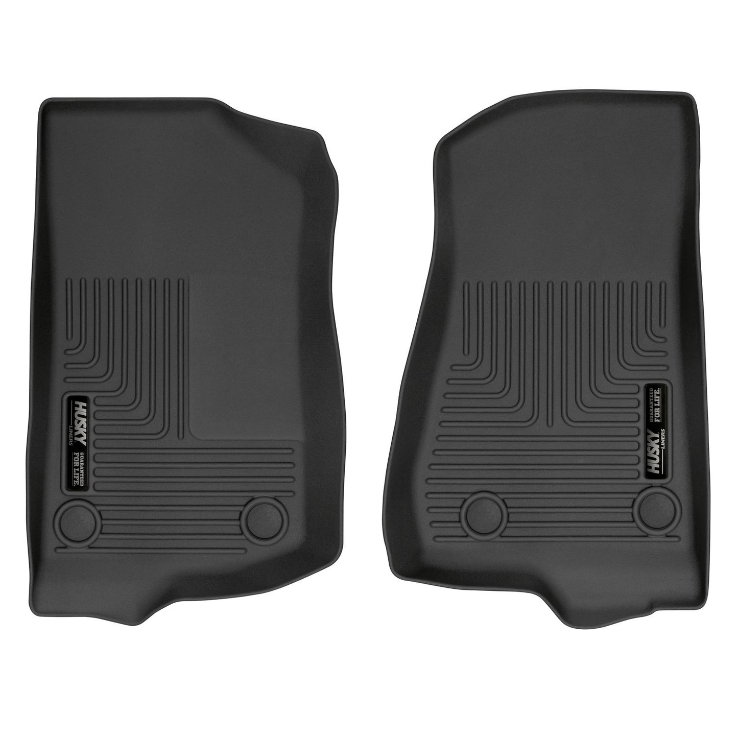 Husky Liners | Weatherbeater Front Floor Liners For 2018-2024 Jeep Wrangler JL 2020-2025 Jeep Gladiator Husky Liners | 13021