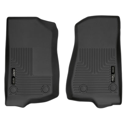 Husky Liners | Weatherbeater Front Floor Liners For 2018-2024 Jeep Wrangler JL 2020-2025 Jeep Gladiator Husky Liners | 13021
