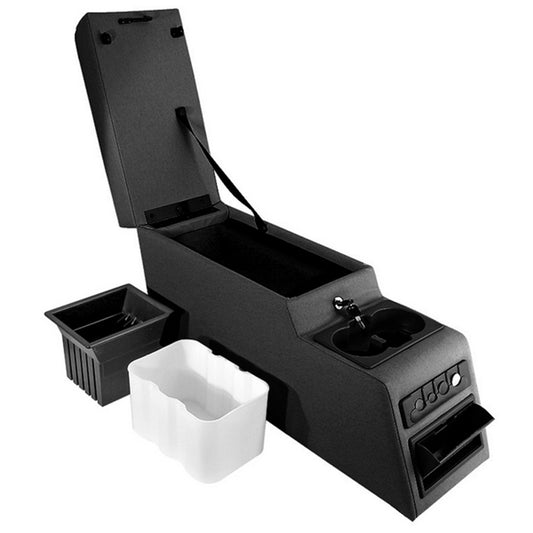 RUGGED RIDGE | 13102.15 | Locking Console, Black Denim, 76-95 Jeep Cj & Wrangler