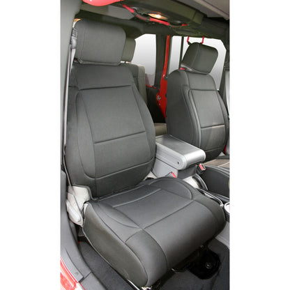 RUGGED RIDGE | 13214.01 | Seat Cover Kit, Front, Neoprene, Black; 07-10 Jeep Wrangler Jk