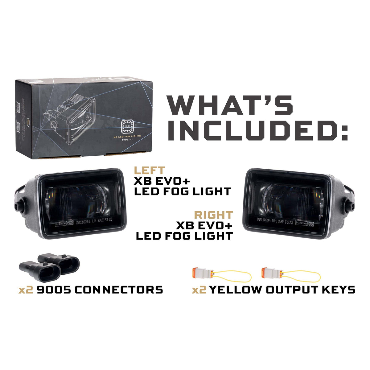 Morimoto XB Evo+ Fog Lights: Type F2 (White + Yellow / Set)