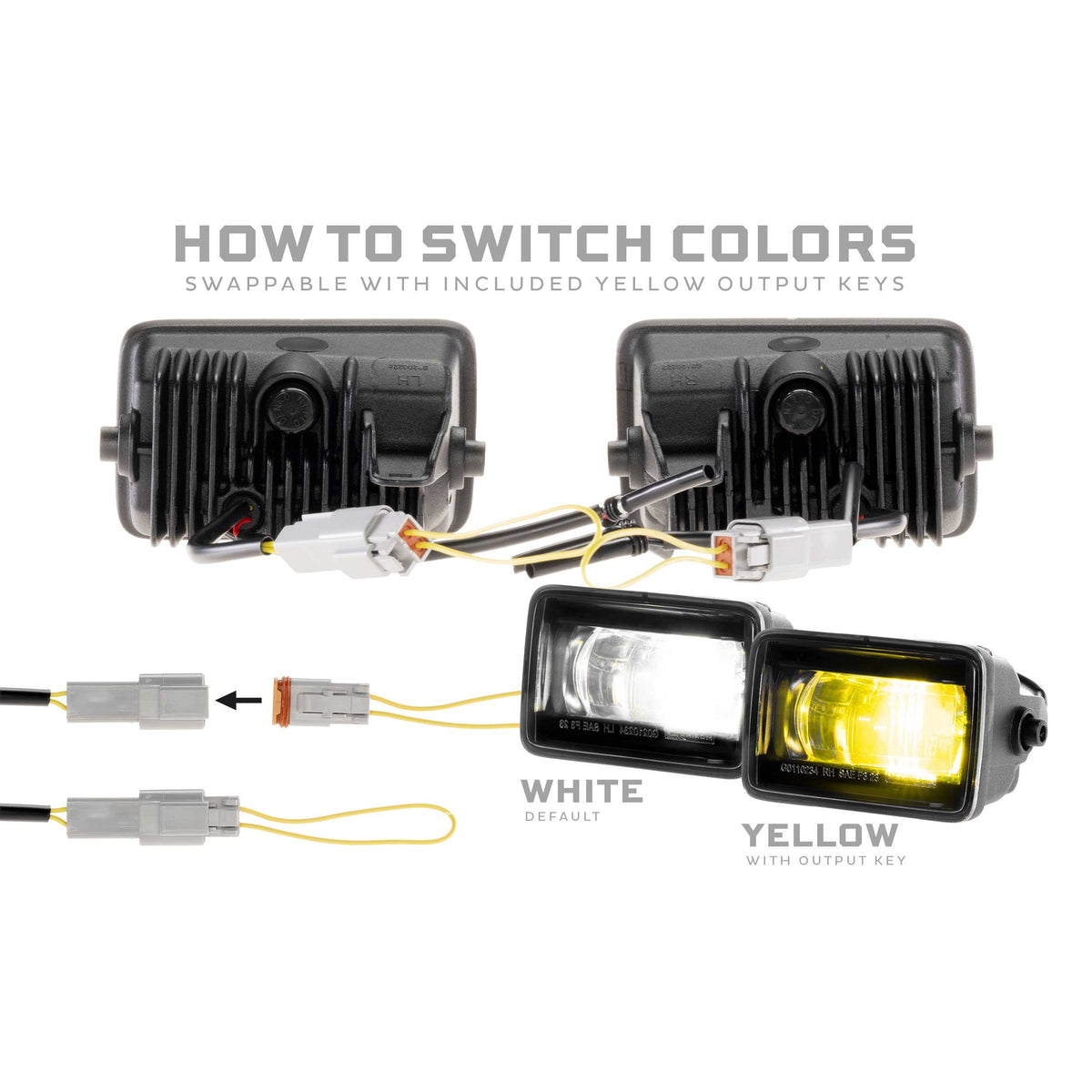Morimoto XB Evo+ Fog Lights: Type F2 (White + Yellow / Set) product image 2