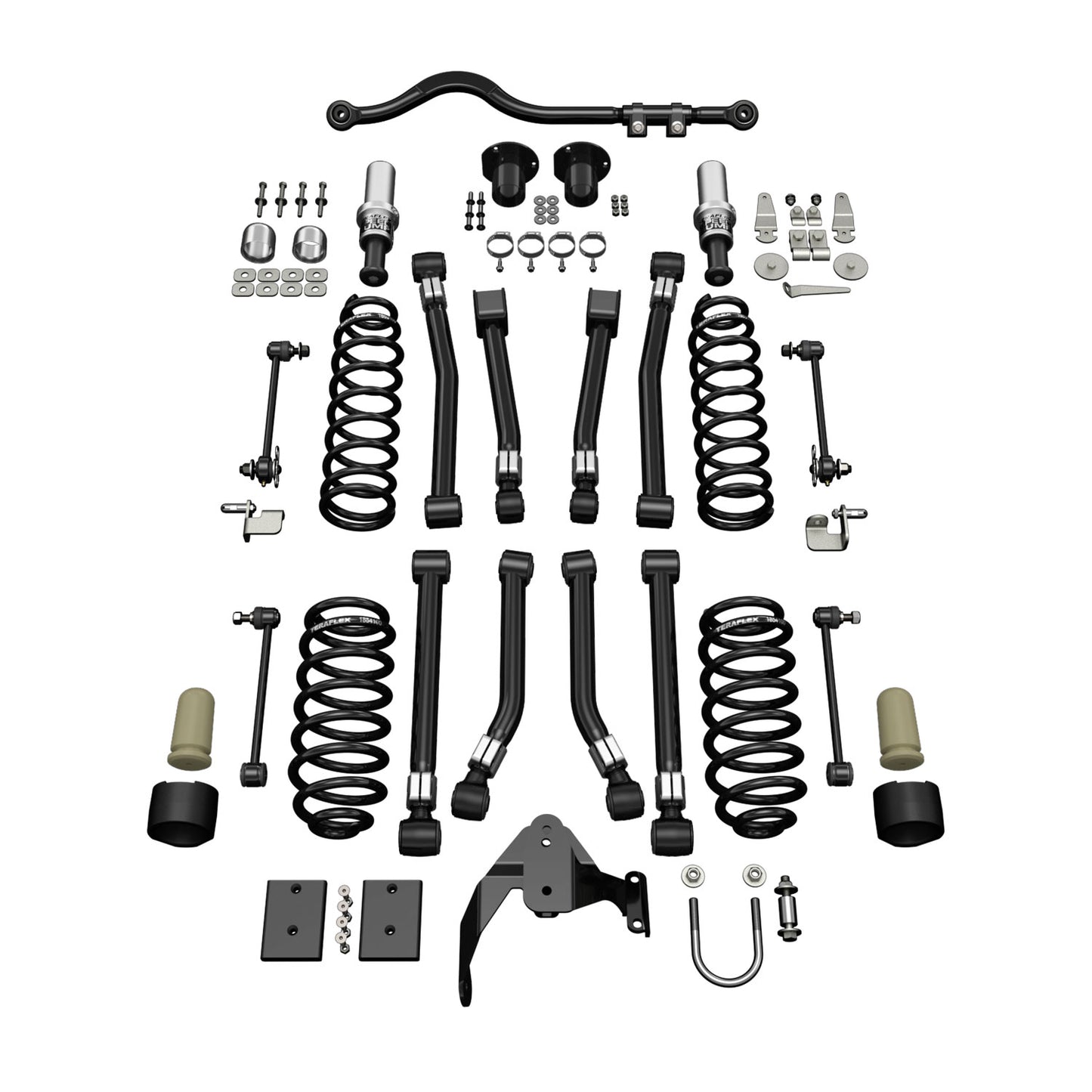 TeraFlex | 07-18 Wrangler JK 4 Door 3 Inch Alpine CT3 Short Arm Suspension System No Shocks TeraFlex | 1323000