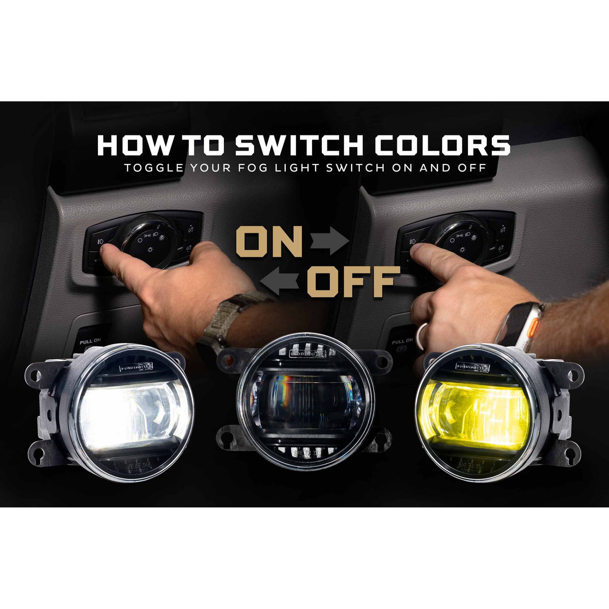 Morimoto XB Evo+ Fog Lights: Type S (White + Yellow / Set) product image 2