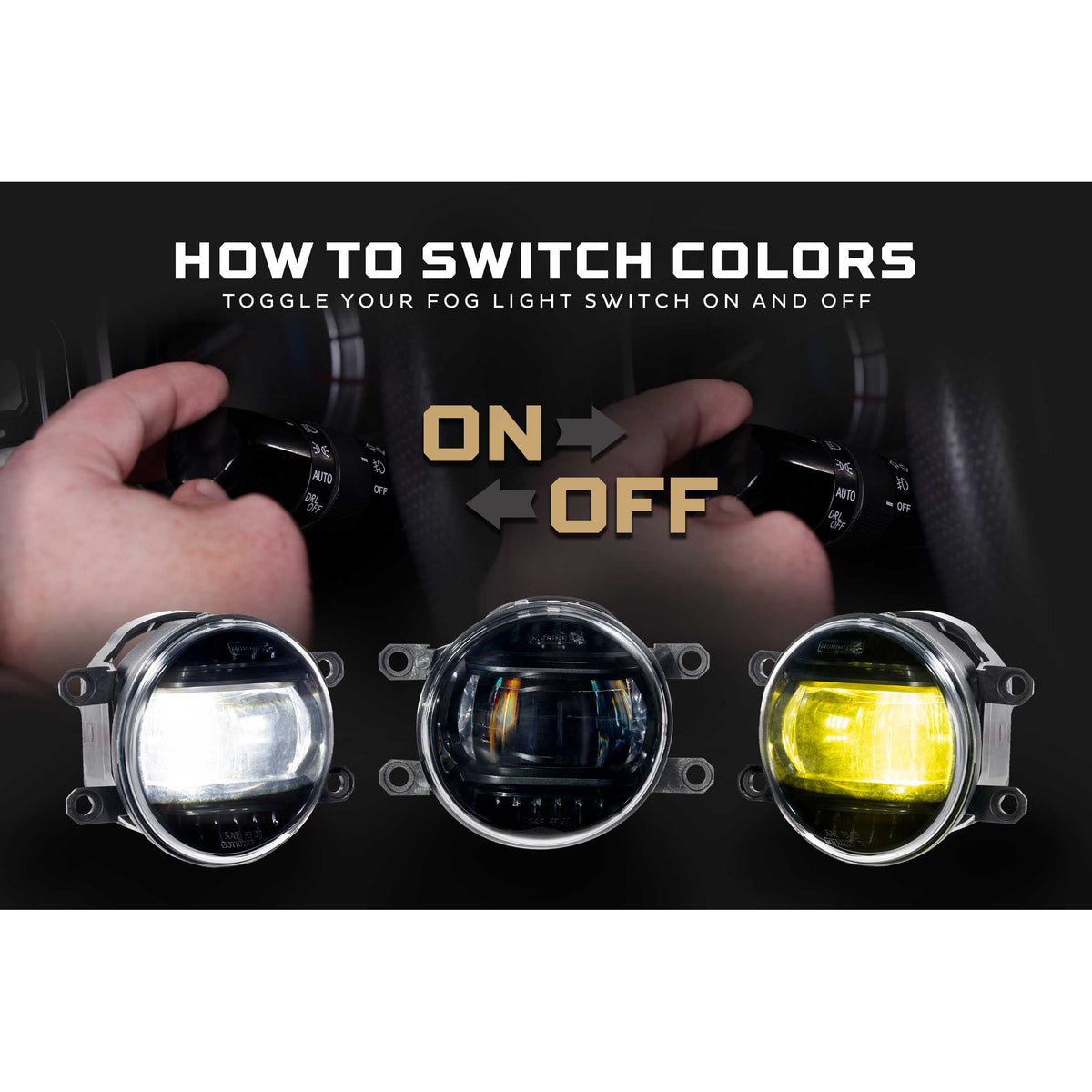 Morimoto XB Evo+ Fog Lights: Type T (White + Yellow / Set) product image 2