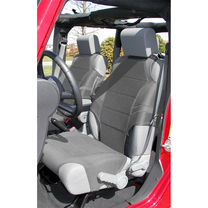 RUGGED RIDGE | 13235.32 | Seat Protector Vest Kit, Neoprene, Gray; 07-19 Jeep Wrangler/Gladiator