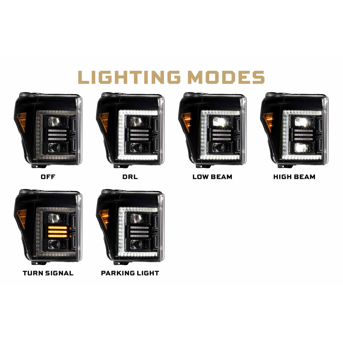 Morimoto XB Hybrid LED Headlights: Ford Super Duty (11-16 / Set) product image 2