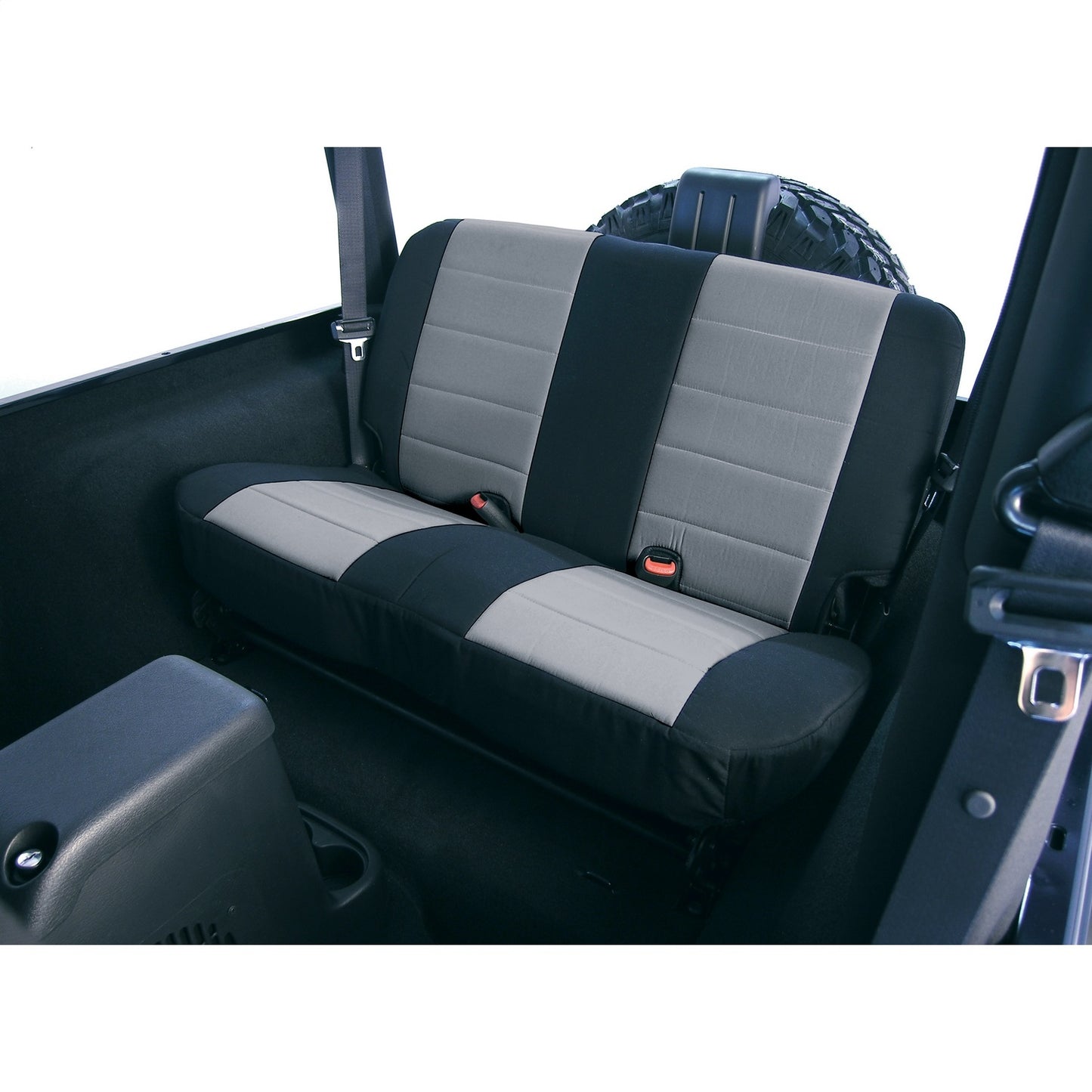 RUGGED RIDGE | 13263.09 | Seat Cover, Rear, Neoprene Gray; 03-06 Jeep Wrangler Tj