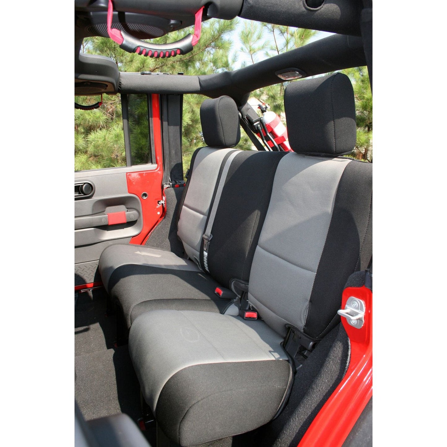 RUGGED RIDGE | 13295.09 | Seat Cover Kit, Black/Gray; 07-10 Jeep Wrangler Unlimited Jku, 4 Door