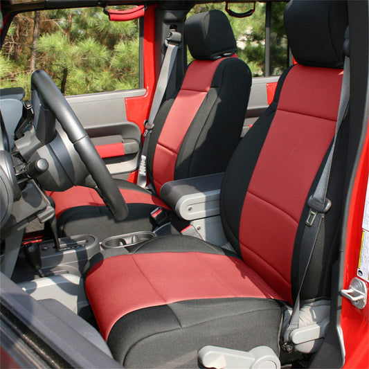 RUGGED RIDGE | 13296.53 | Seat Cover Kit, Black/Red; 11-18 Jeep Wrangler Jk, 2 Door