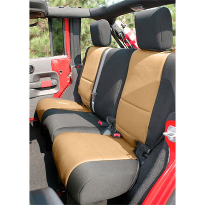 RUGGED RIDGE | 13297.04 | Seat Cover Kit, Black/Tan; 11-18 Jeep Wrangler Unlimited Jku, 4 Door