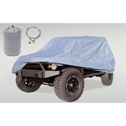RUGGED RIDGE | 13321.73 | Three Layer Full Car Cover, 07-15 Jeep Wrangler 4Dr(Cover, Lock, & Bag)