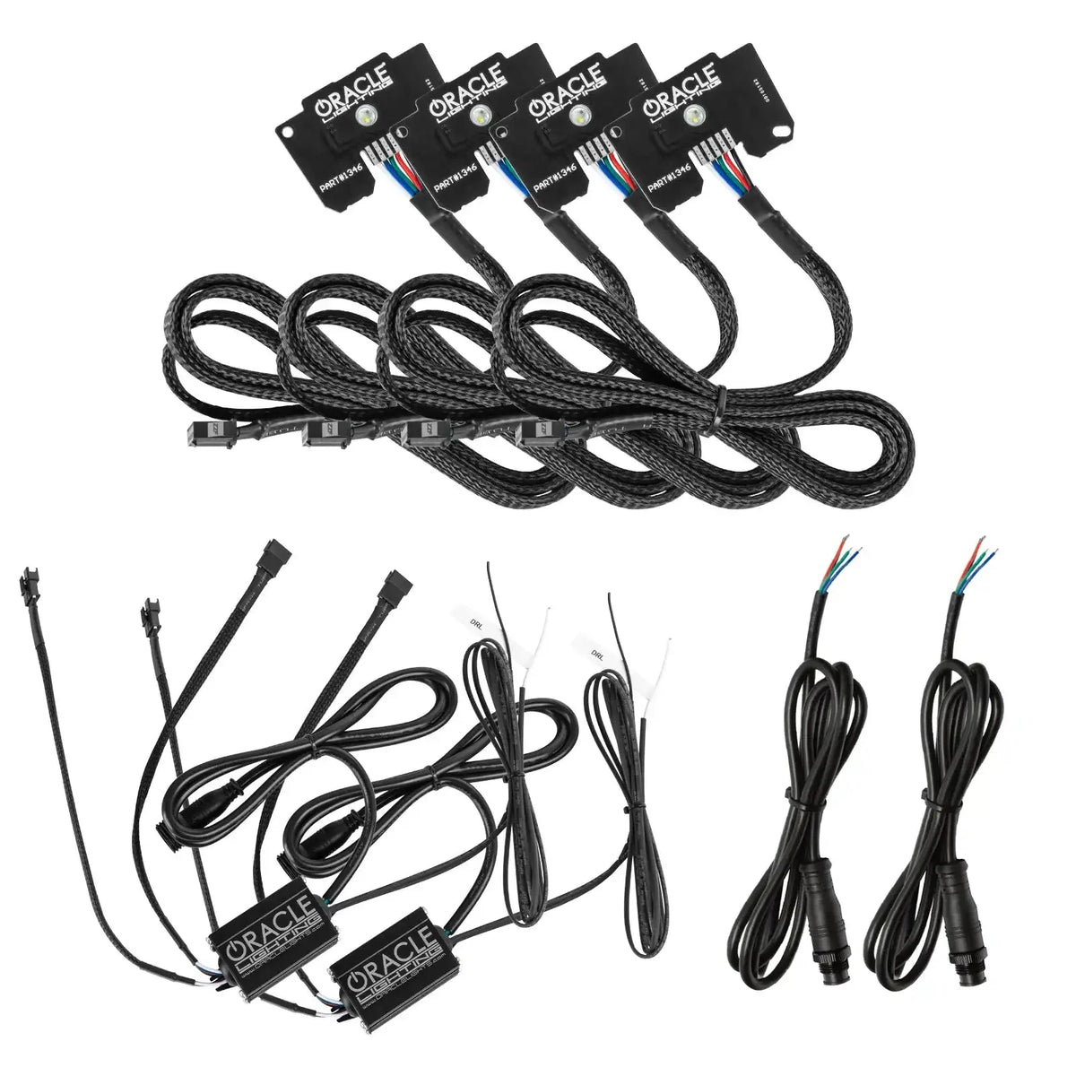 ORACLE Lighting | RGB+W Headlight DRL Upgrade | Wrangler JL / Gladiator JT | 1346-334, 1346-504, 1346-335