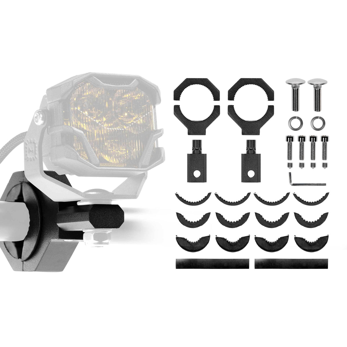 Morimoto Banger Mounts: Tube Clamp (Set)