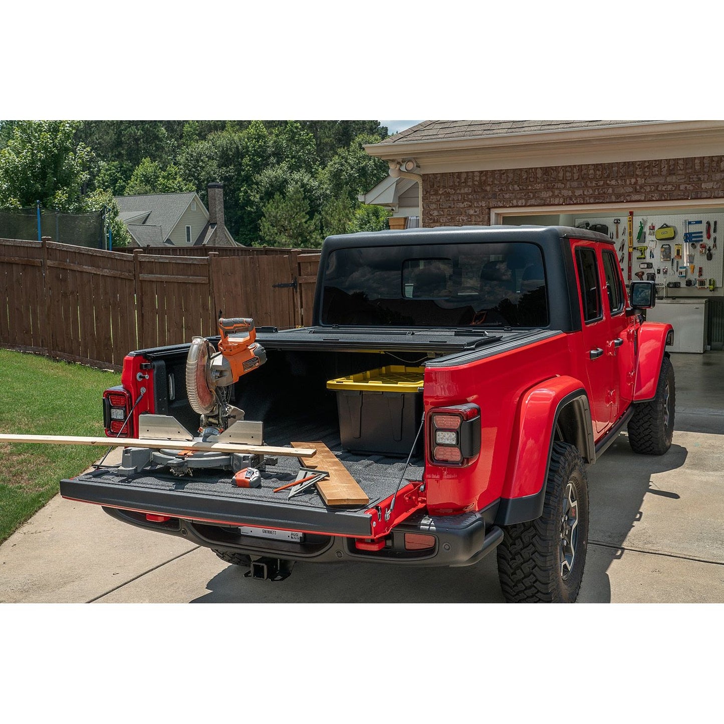 RUGGED RIDGE | 13550.24 | Armis Hard Folding With Line-X Bed Cover, 2020 Jeep Gladiator Jt